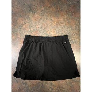 DSG Womens Mid-Rise Stride Skort L Black‎ With Built-In Short